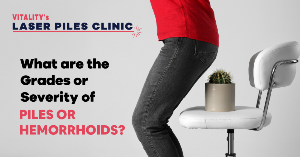 Grades or Severity of Piles or Hemorrhoids