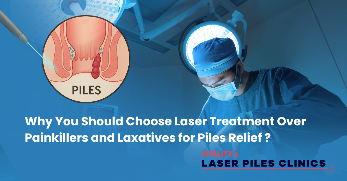 Laser treatment for piles being performed by a medical professional at Vitality's Laser Piles Clinics.